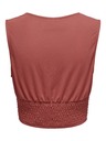 ONLY Ziegelfarbenes Damen-Crop-Top ONLY Jany
