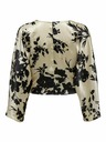 ONLY Schwarz-beige Damen-Satinbluse ONLY Salia