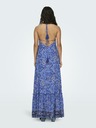 ONLY Blaues gemustertes Maxikleid für Damen ONLY Veneda