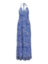 ONLY Blaues gemustertes Maxikleid für Damen ONLY Veneda
