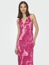 ONLY Dunkelrosa gemustertes Damen-Midikleid ONLY Jane