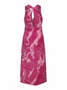 ONLY Dunkelrosa gemustertes Damen-Midikleid ONLY Jane