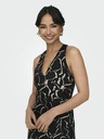 ONLY Schwarzes gemustertes Midikleid für Damen ONLY Jane