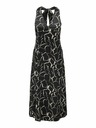 ONLY Schwarzes gemustertes Midikleid für Damen ONLY Jane