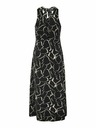 ONLY Schwarzes gemustertes Midikleid für Damen ONLY Jane