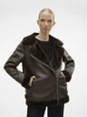 Vero Moda VERO MODA Emmy dunkelbraun Damen Lederjacke