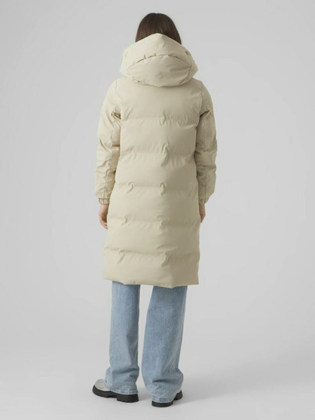 Vero Moda Cremefarbener Damen-Winter-Steppmantel VERO MODA Noe