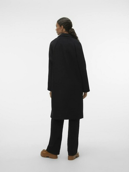 Vero Moda Schwarzer Damenmantel aus Wollmischung VERO MODA Hazel