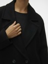 Vero Moda Schwarzer Damenmantel aus Wollmischung VERO MODA Hazel
