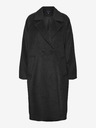 Vero Moda Schwarzer Damenmantel aus Wollmischung VERO MODA Hazel