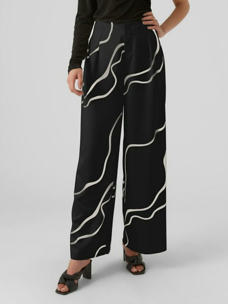 Vero Moda Schwarze gemusterte Damenhose VERO MODA Merle