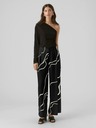 Vero Moda Schwarze gemusterte Damenhose VERO MODA Merle