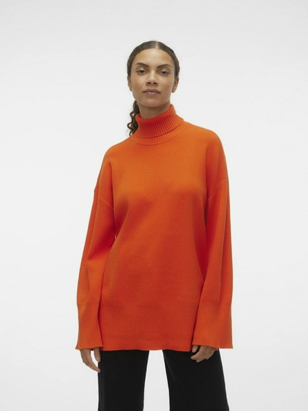 Vero Moda Orangefarbener Damenpullover von VERO MODA Goldneedle