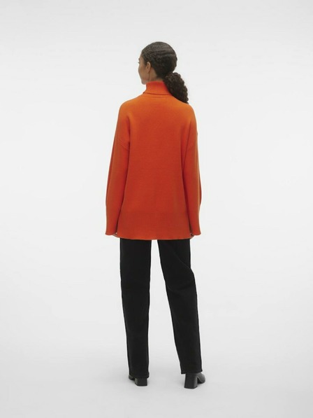 Vero Moda Orangefarbener Damenpullover von VERO MODA Goldneedle