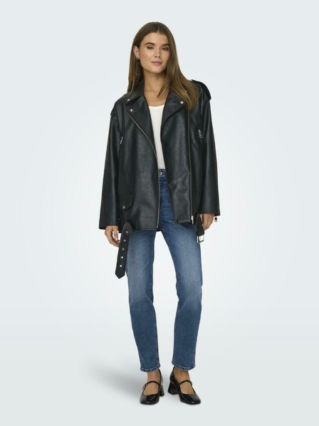 ONLY Schwarze Damen Lederjacke ONLY Vera
