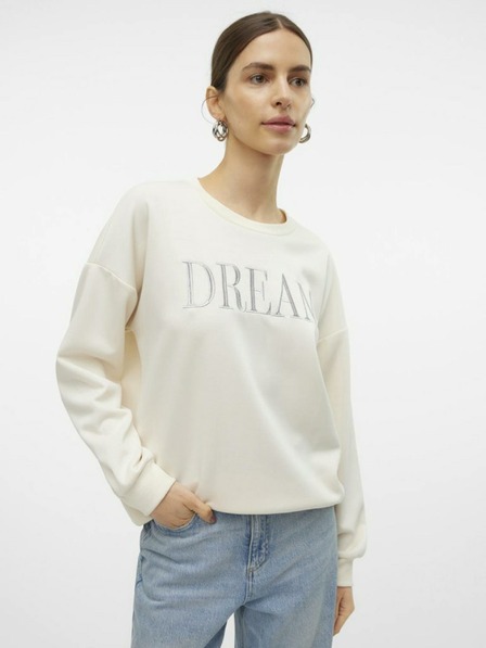Vero Moda Cremefarbenes Damen-Sweatshirt Vero Moda Irola