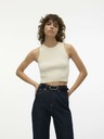 Vero Moda Beigefarbenes Damen-Crop-Top Vero Moda Ginny