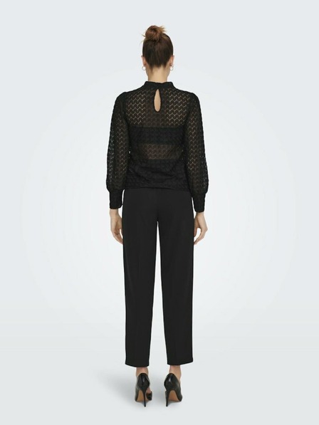 Jacqueline de Yong Schwarze Damen Spitzenbluse JDY Avery