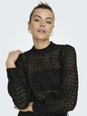 Jacqueline de Yong Schwarze Damen Spitzenbluse JDY Avery