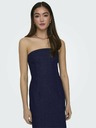 ONLY Dunkelblaues Damen Denim Midikleid ONLY Gisele