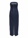 ONLY Dunkelblaues Damen Denim Midikleid ONLY Gisele