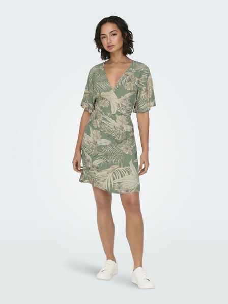 ONLY Grünes gemustertes Kleid für Damen ONLY Palina