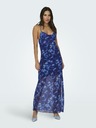 ONLY Blaues gemustertes Damen-Maxikleid ONLY Zimmer