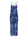 ONLY Blaues gemustertes Damen-Maxikleid ONLY Zimmer