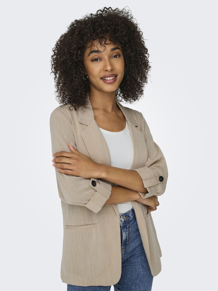 ONLY Beige gestreifte Damenjacke ONLY Marsa
