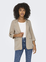 ONLY Beige gestreifte Damenjacke ONLY Marsa