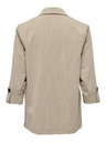 ONLY Beige gestreifte Damenjacke ONLY Marsa