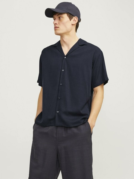 Jack & Jones Dunkelblaues Herren-Kurzarmhemd Jack & Jones Aaron