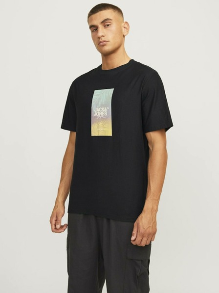 Jack & Jones Schwarzes Jack & Jones Aruba Herren-T-Shirt