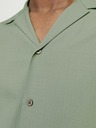 Jack & Jones Grünes Herren-Kurzarmhemd Jack & Jones Aaron