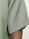 Jack & Jones Grünes Herren-Kurzarmhemd Jack & Jones Aaron
