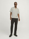 Jack & Jones Beige Herren-Kurzarmhemd Jack & Jones Aaron Shirt