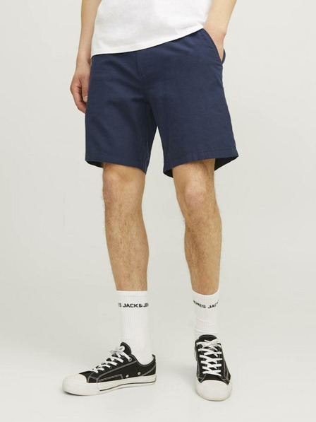 Jack & Jones Dunkelblaue Herren-Chino-Shorts mit Leinen Jack & Jones Ace