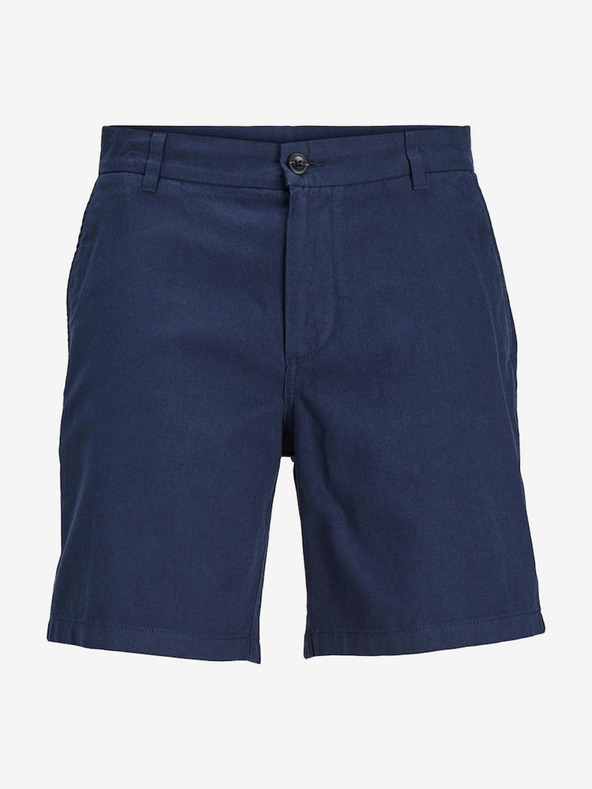 Jack & Jones Dunkelblaue Herren-Chino-Shorts mit Leinen Jack & Jones Ace