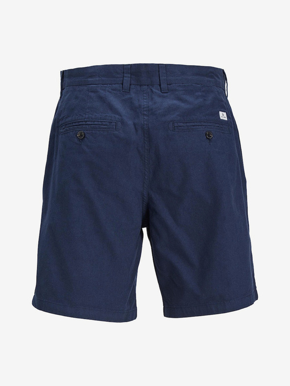 Jack & Jones Dunkelblaue Herren-Chino-Shorts mit Leinen Jack & Jones Ace