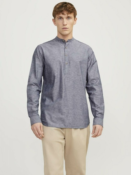 Jack & Jones Blaues Herren Leinenhemd Jack & Jones Summer