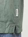 Jack & Jones Grünes Herren-Kurzarmhemd aus Leinen Jack & Jones Faro