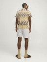 Jack & Jones Cremefarbene Herren-Chinoshorts mit Leinen Jack & Jones Ace