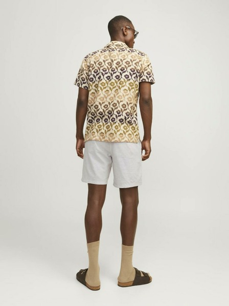 Jack & Jones Cremefarbene Herren-Chinoshorts mit Leinen Jack & Jones Ace