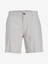 Jack & Jones Cremefarbene Herren-Chinoshorts mit Leinen Jack & Jones Ace
