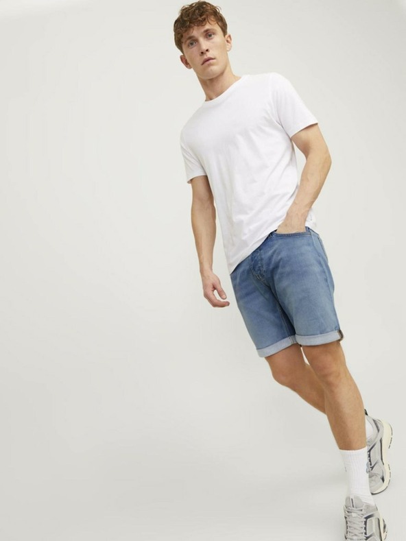 Jack & Jones Blaue Herren-Jeans-Shorts Jack & Jones Rick