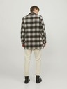 Jack & Jones Jack & Jones Zac Braun Herren Wollmantel kariert