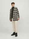 Jack & Jones Jack & Jones Zac Braun Herren Wollmantel kariert