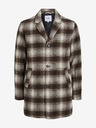 Jack & Jones Jack & Jones Zac Braun Herren Wollmantel kariert
