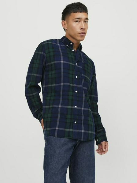 Jack & Jones Dunkelblaues Jack & Jones Brook Karohemd für Herren