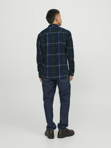 Jack & Jones Dunkelblaues Jack & Jones Brook Karohemd für Herren